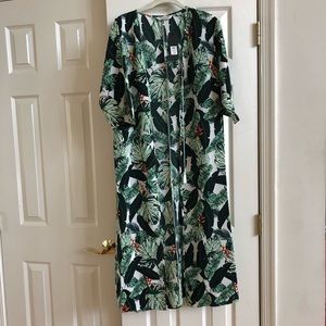 Rachel Zoe Palm Print Duster